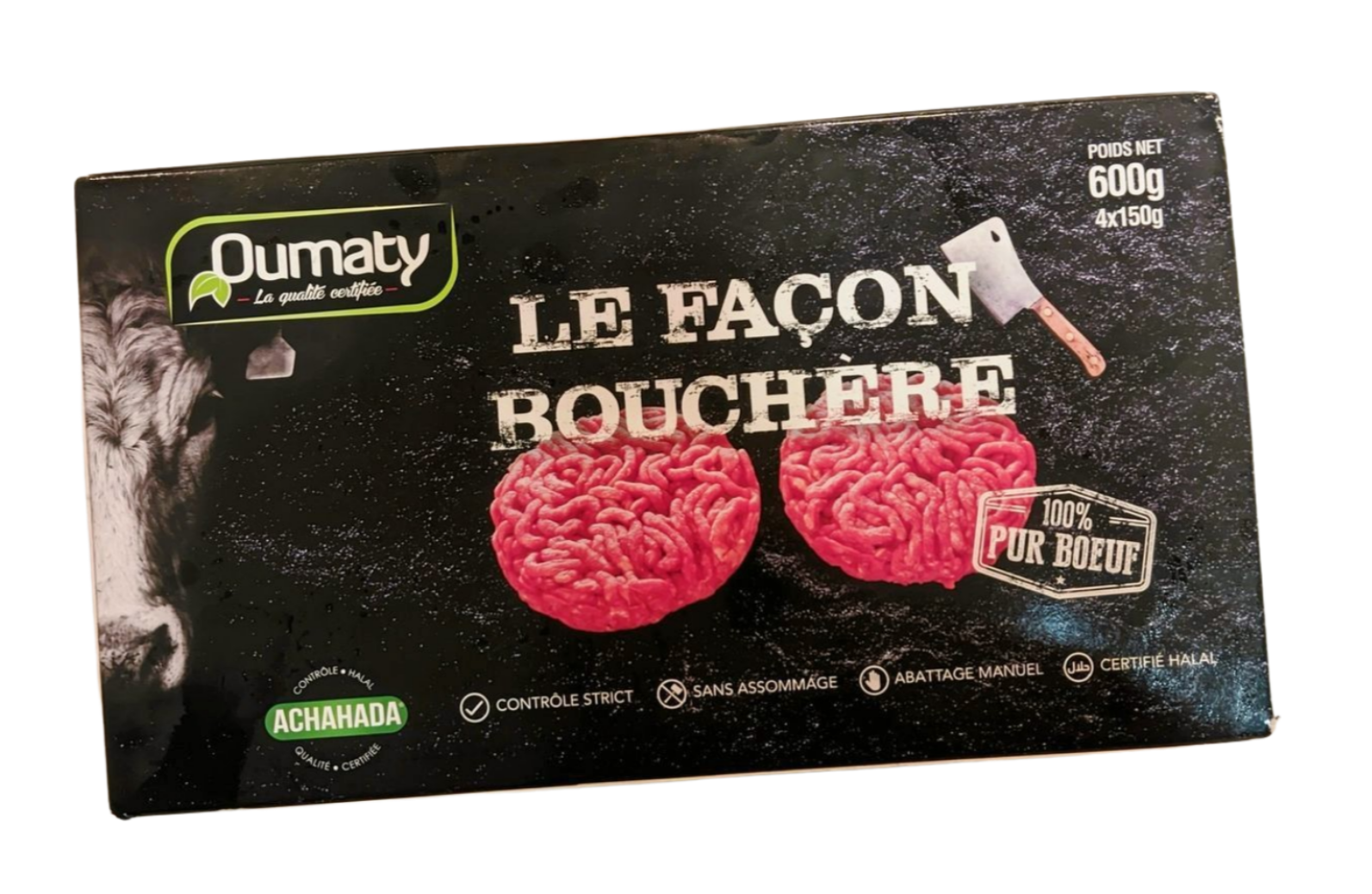 Oumaty -Steak Façon Bouchère 4x125g