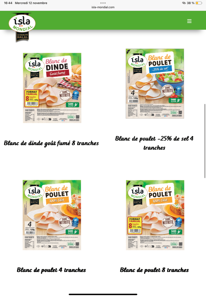 Isla Mondial - Blanc de Poulet 225g