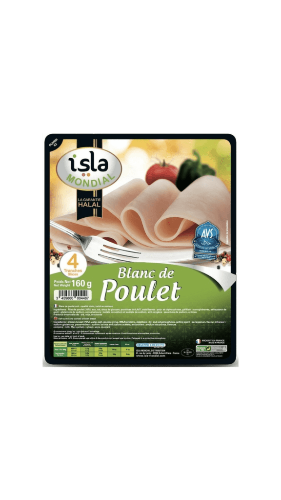 Isla Mondial - Blanc de Poulet Cuit 500g