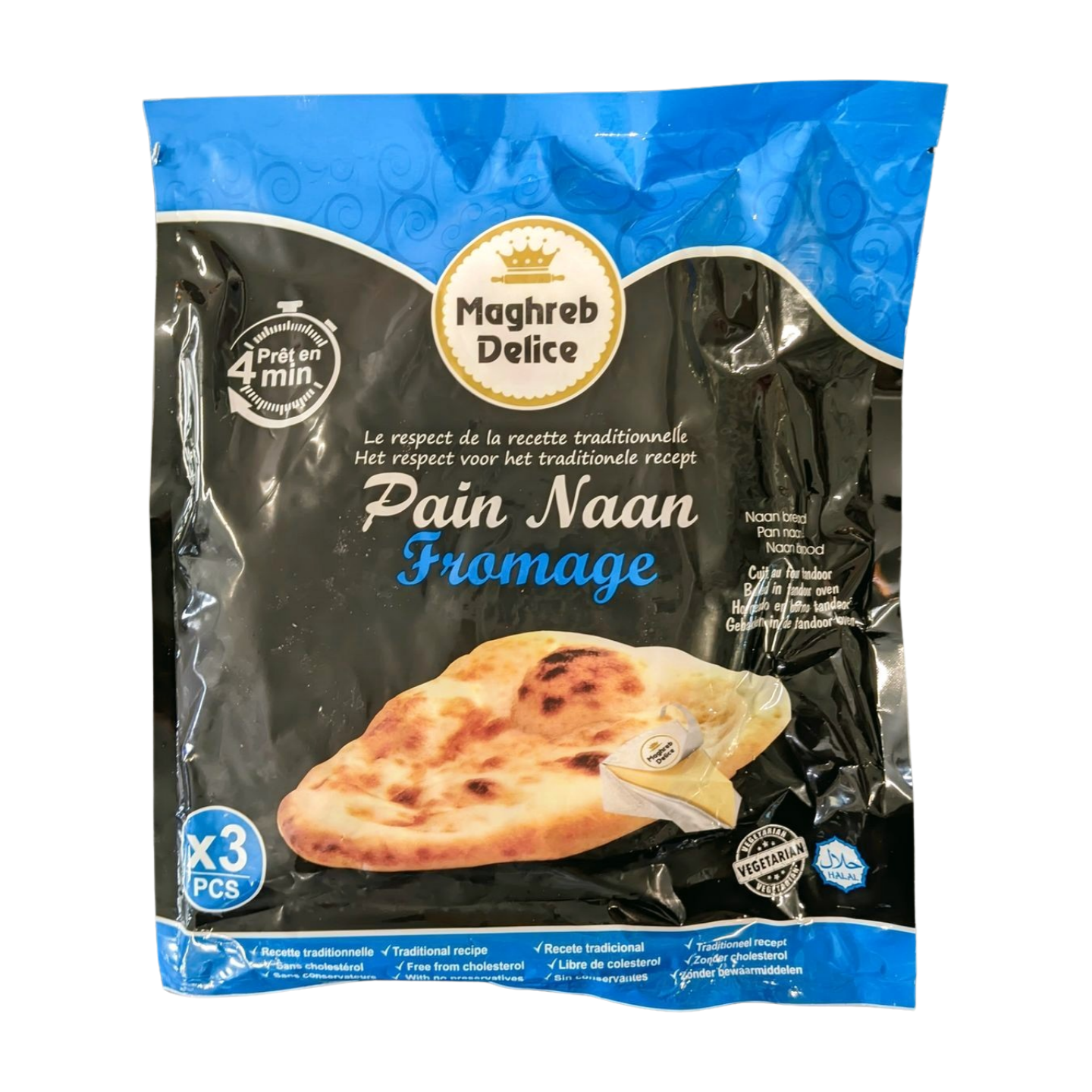 Maghreb délice - Pain naan fromage x3
